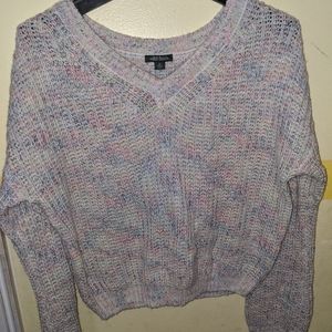 Confetti knit cropped sweater